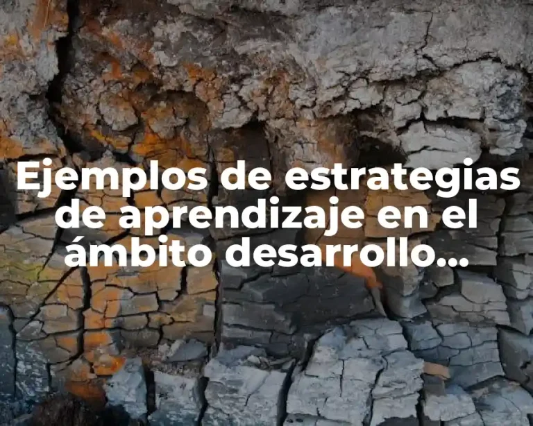 Ejemplos de estrategias de aprendizaje en el ámbito desarrollo humano