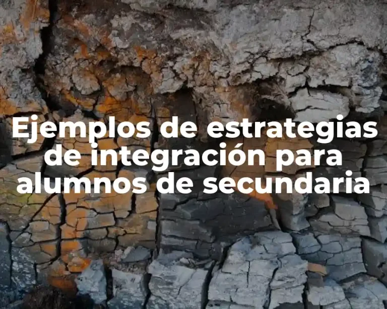 Ejemplos de estrategias de integración para alumnos de secundaria