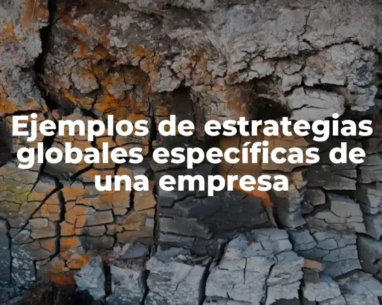 Ejemplos de estrategias globales específicas de una empresa