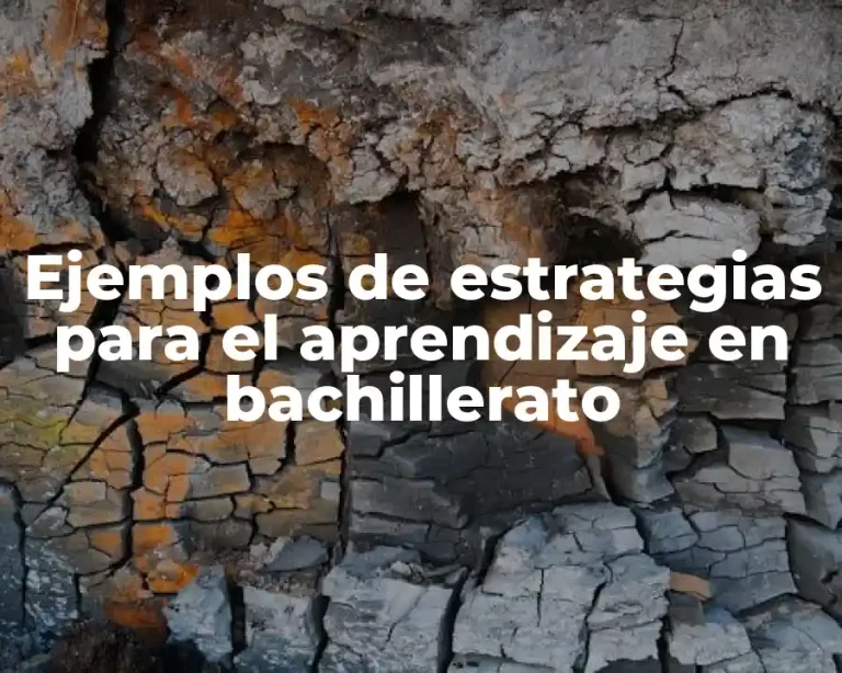 Ejemplos de estrategias para el aprendizaje en bachillerato