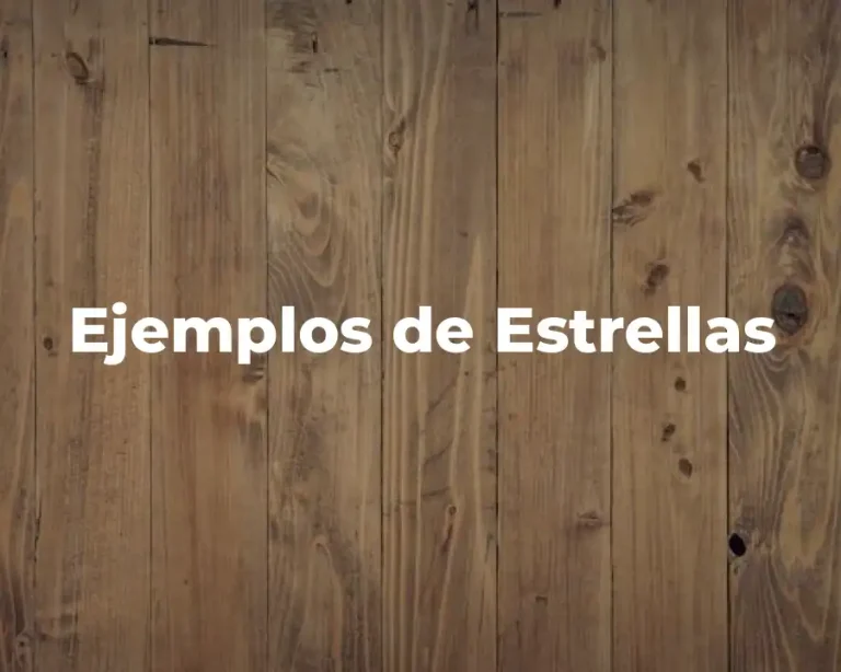 Ejemplos de Estrellas