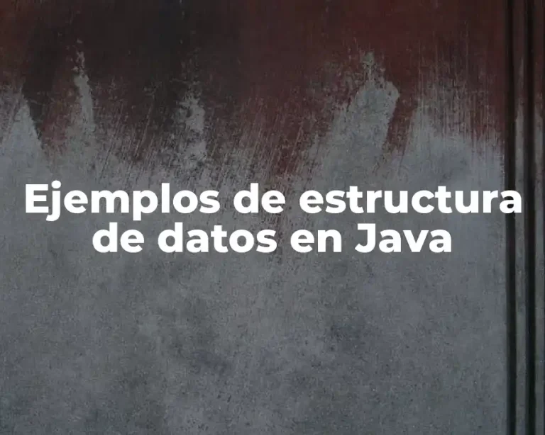 Ejemplos de estructura de datos en Java