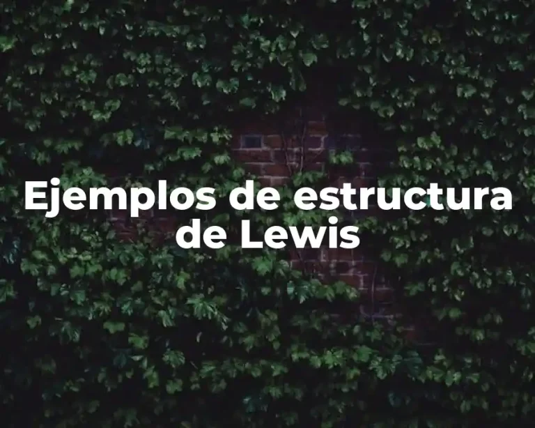 Ejemplos de estructura de Lewis