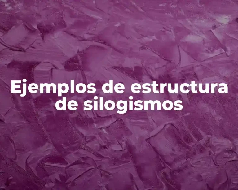 Ejemplos de estructura de silogismos