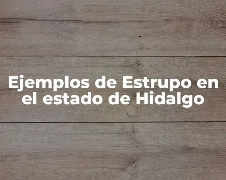 Ejemplos de Estrupo en el estado de Hidalgo
