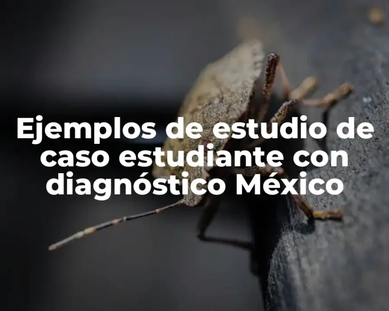 Ejemplos de estudio de caso estudiante con diagnóstico México