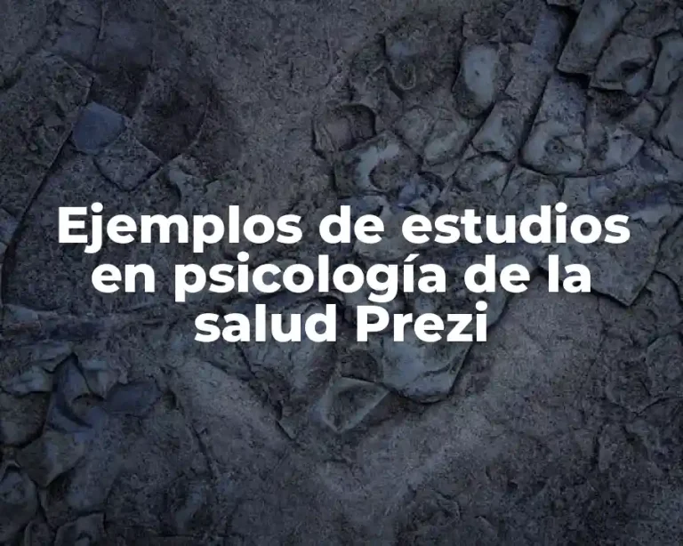 Ejemplos de estudios en psicología de la salud Prezi