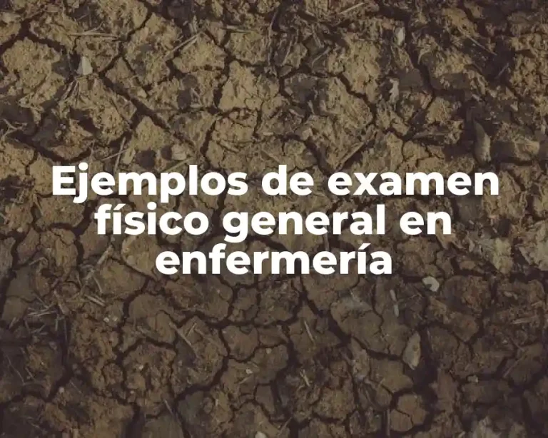 Ejemplos de examen físico general en enfermería