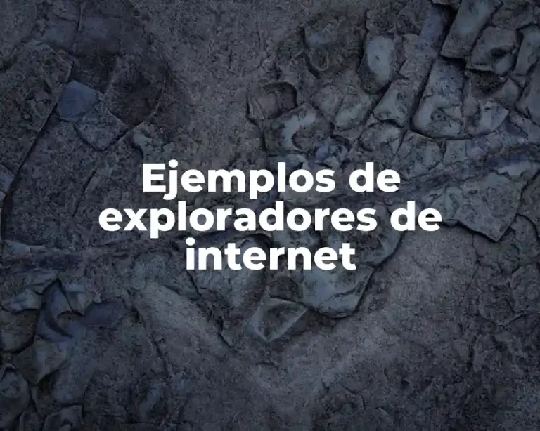 Ejemplos de exploradores de internet