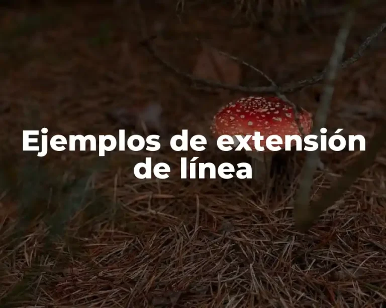 Ejemplos de extensión de línea