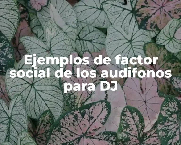 Ejemplos de factor social de los audifonos para DJ