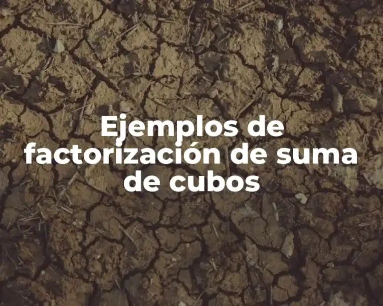 Ejemplos de factorización de suma de cubos