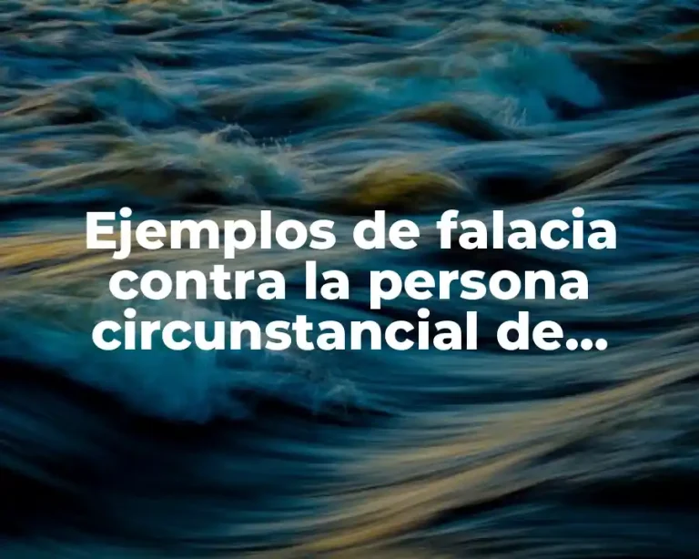 Ejemplos de falacia contra la persona circunstancial de autocontradicción