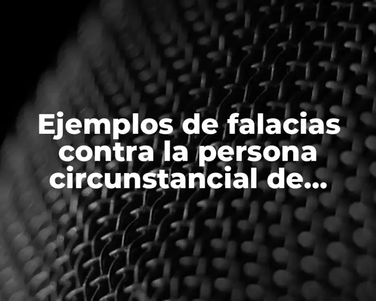 Ejemplos de falacias contra la persona circunstancial de autocontradiccion