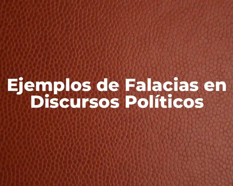 Ejemplos de Falacias en Discursos Políticos