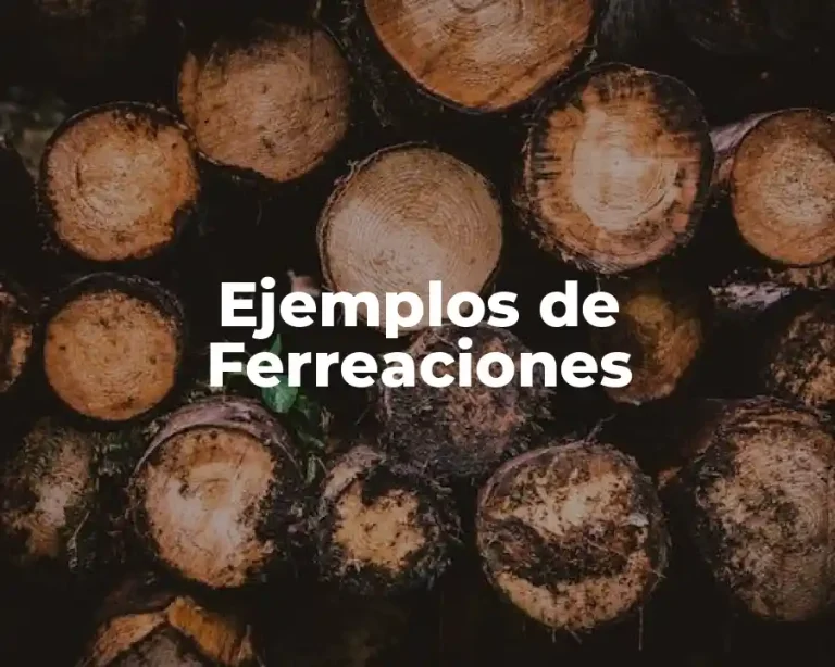 Ejemplos de Ferreaciones