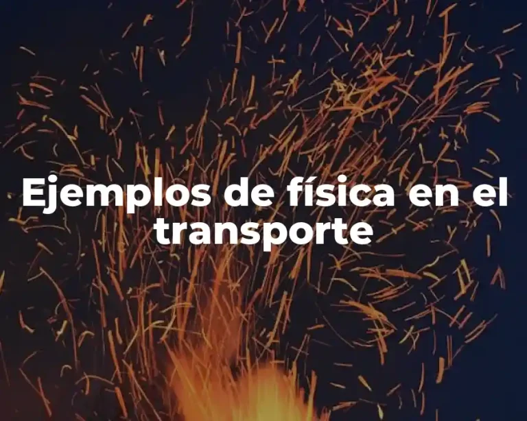 Ejemplos de física en el transporte