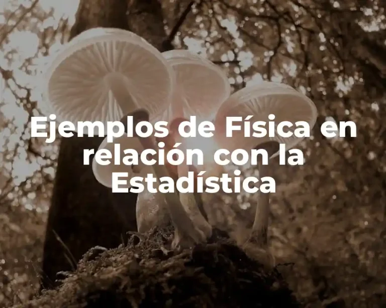 Ejemplos de Física en relación con la Estadística