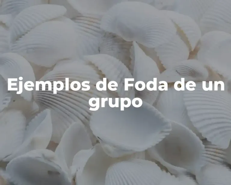 Ejemplos de Foda de un grupo