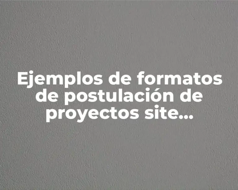 Ejemplos de formatos de postulación de proyectos site redalyc.org