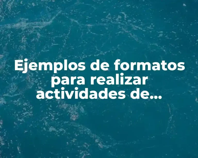 Ejemplos de formatos para realizar actividades de enfermería y cobrar