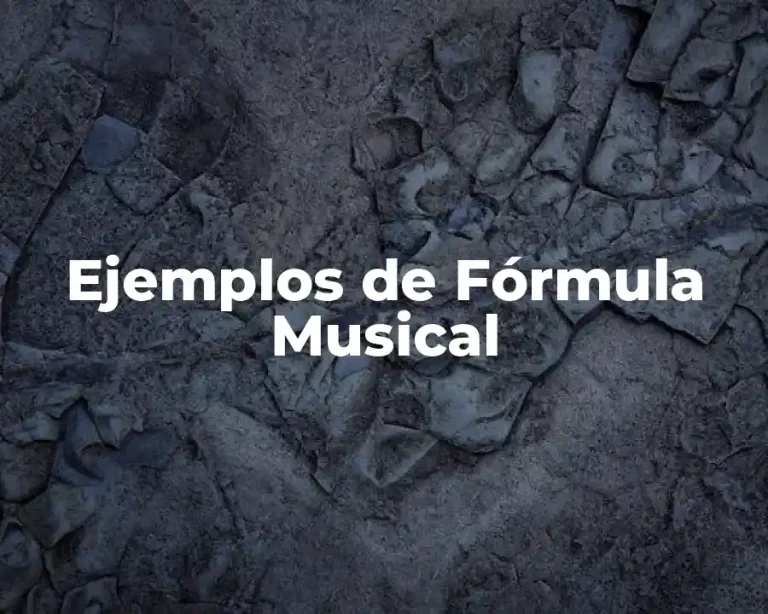 Ejemplos de Fórmula Musical