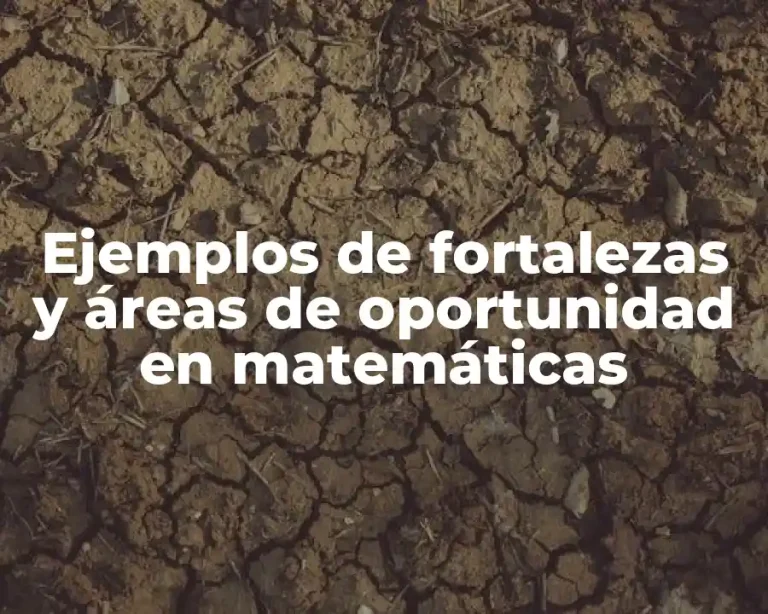 Ejemplos de fortalezas y áreas de oportunidad en matemáticas