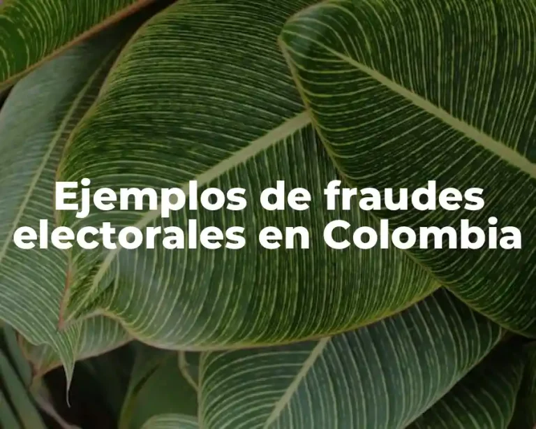 Ejemplos de fraudes electorales en Colombia