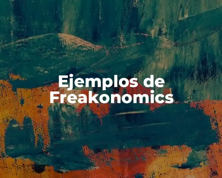 Ejemplos de Freakonomics