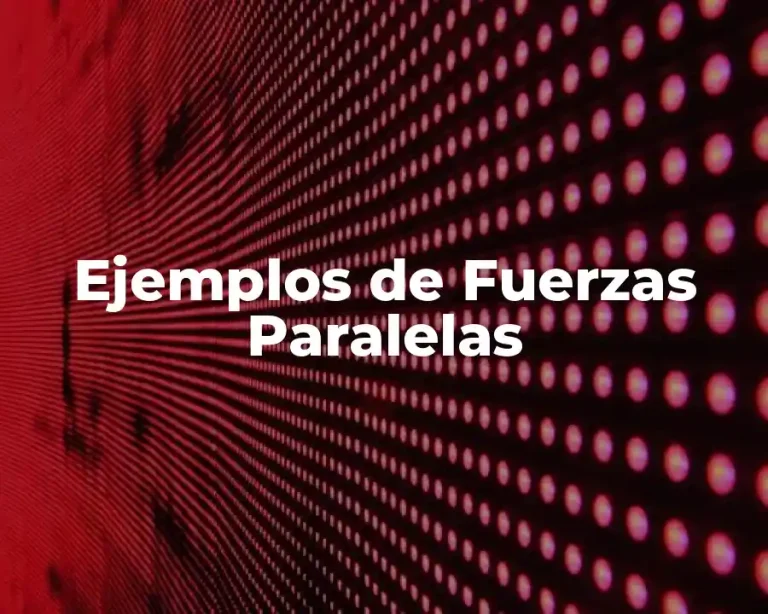 Ejemplos de Fuerzas Paralelas