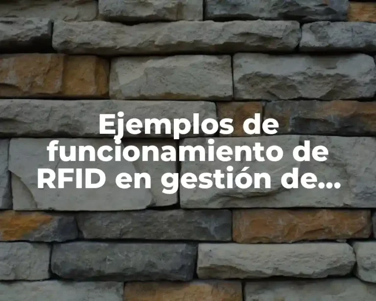 Ejemplos de funcionamiento de RFID en gestión de almacen