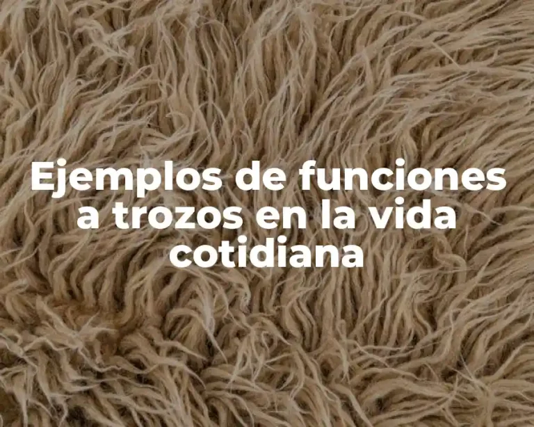 Ejemplos de funciones a trozos en la vida cotidiana