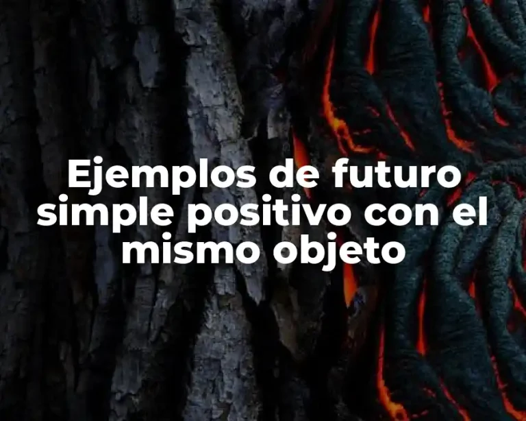 Ejemplos de futuro simple positivo con el mismo objeto