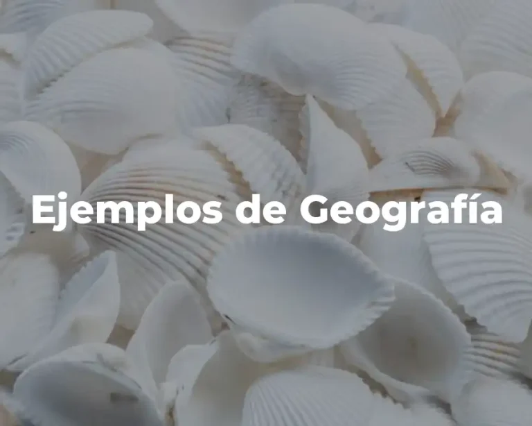 Ejemplos de Geografía