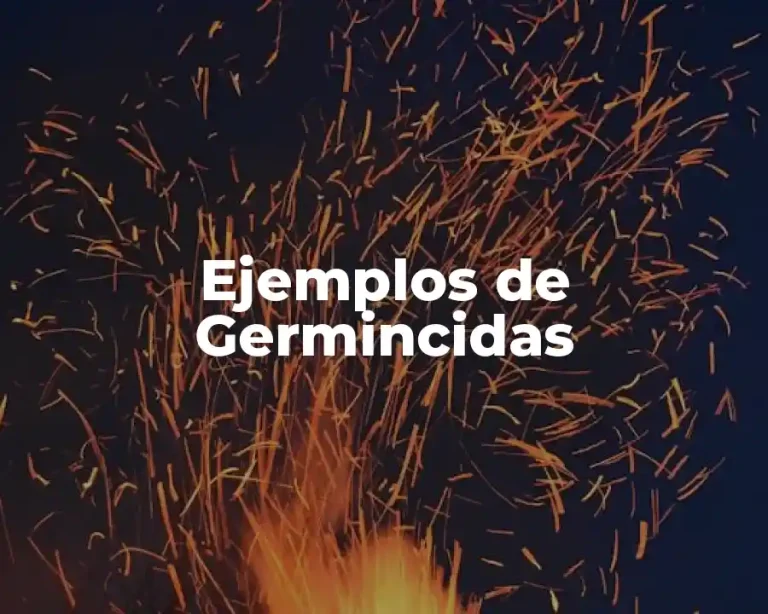 Ejemplos de Germincidas