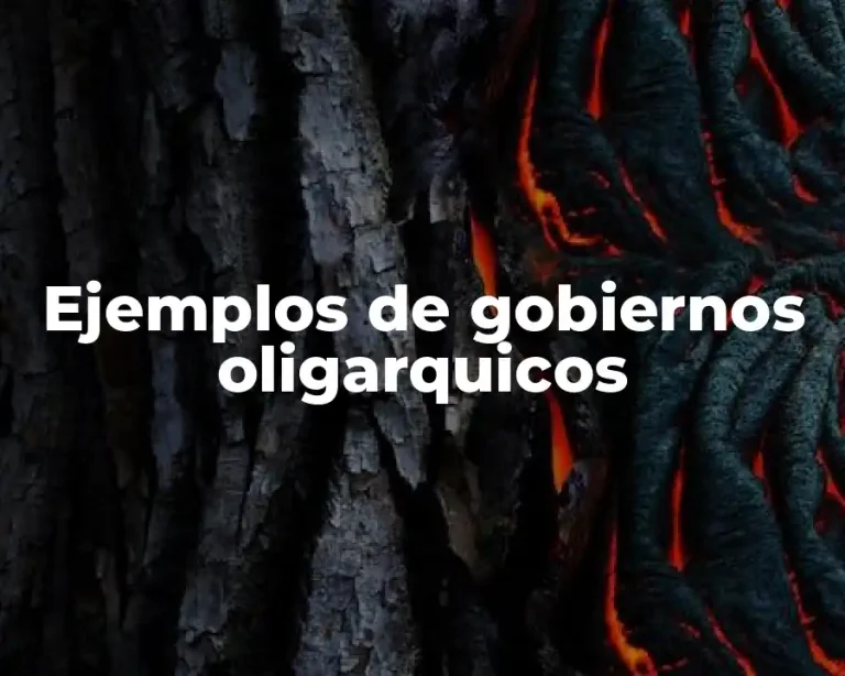 Ejemplos de gobiernos oligarquicos