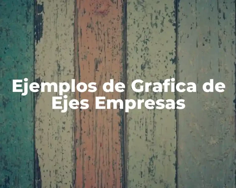 Ejemplos de Grafica de Ejes Empresas