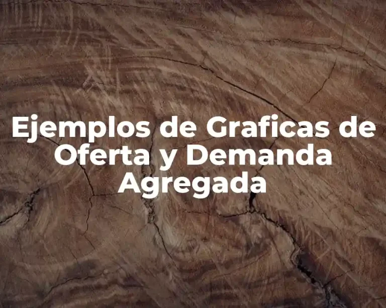 Ejemplos de Graficas de Oferta y Demanda Agregada