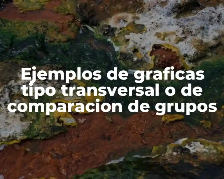 Ejemplos de graficas tipo transversal o de comparacion de grupos