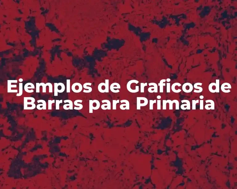 Ejemplos de Graficos de Barras para Primaria