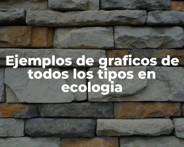 Ejemplos de graficos de todos los tipos en ecologia