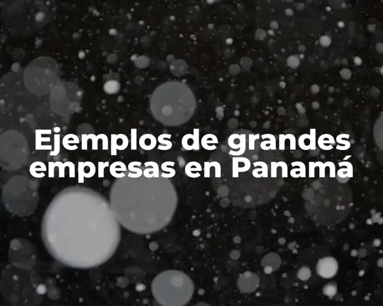 Ejemplos de grandes empresas en Panamá
