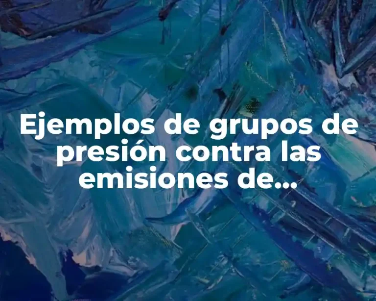 Ejemplos de grupos de presión contra las emisiones de Volkswagen