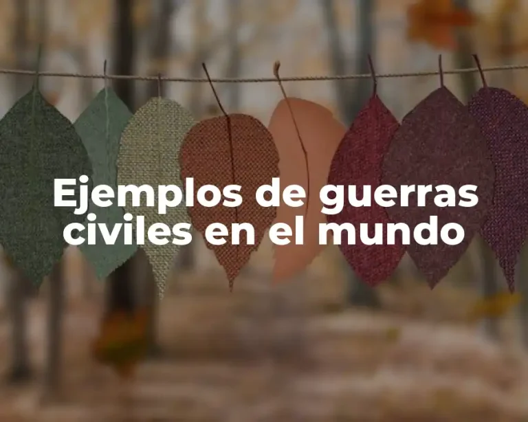 Ejemplos de guerras civiles en el mundo