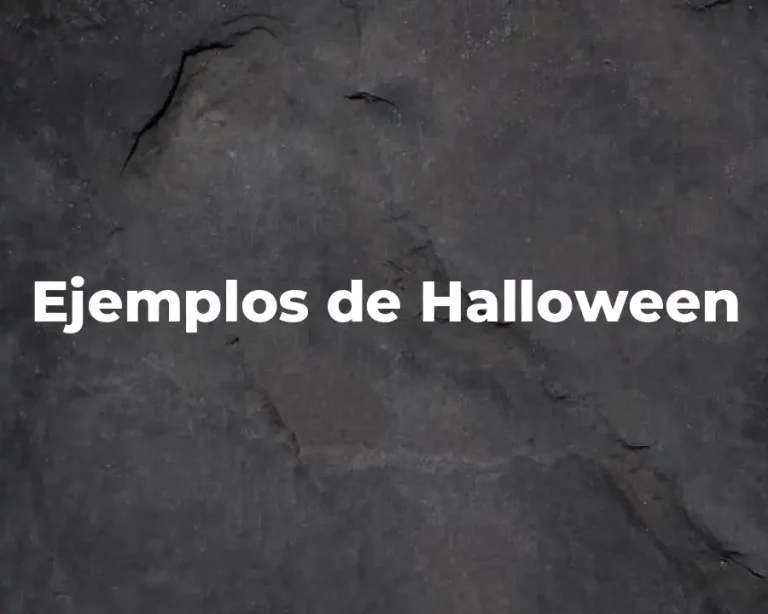 Ejemplos de Halloween
