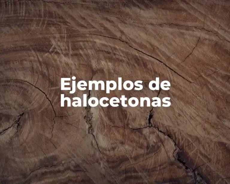 Ejemplos de halocetonas
