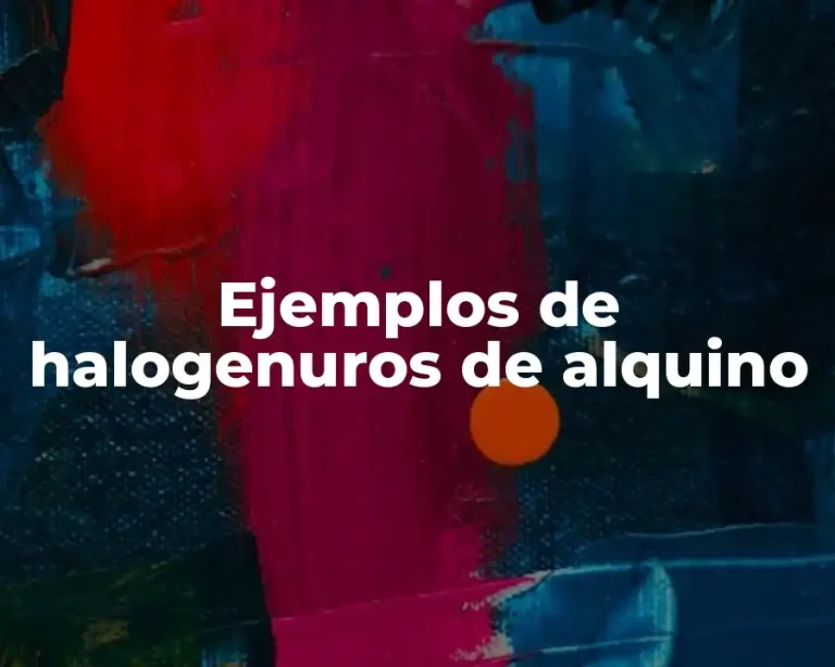 Ejemplos de halogenuros de alquino