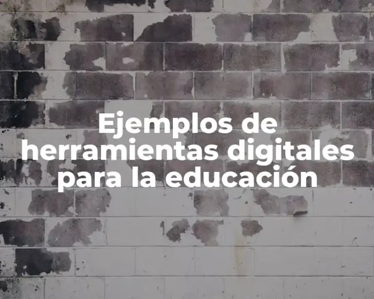 Ejemplos de herramientas digitales para la educación