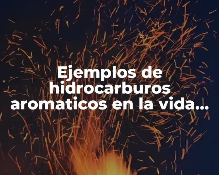 Ejemplos de hidrocarburos aromaticos en la vida diaria