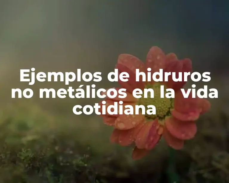 Ejemplos de hidruros no metálicos en la vida cotidiana